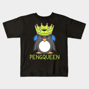 Queen Penguin Pengqueen Kids T-Shirt